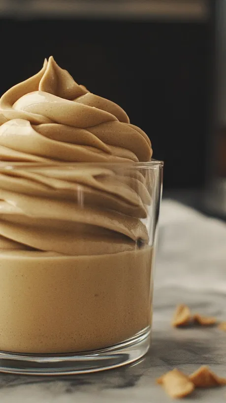 Ganache de café en un vaso