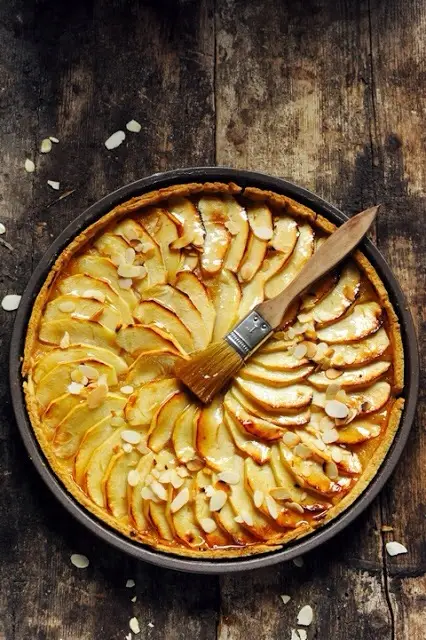 Tarta de manzanas hecha con molde antiadherente