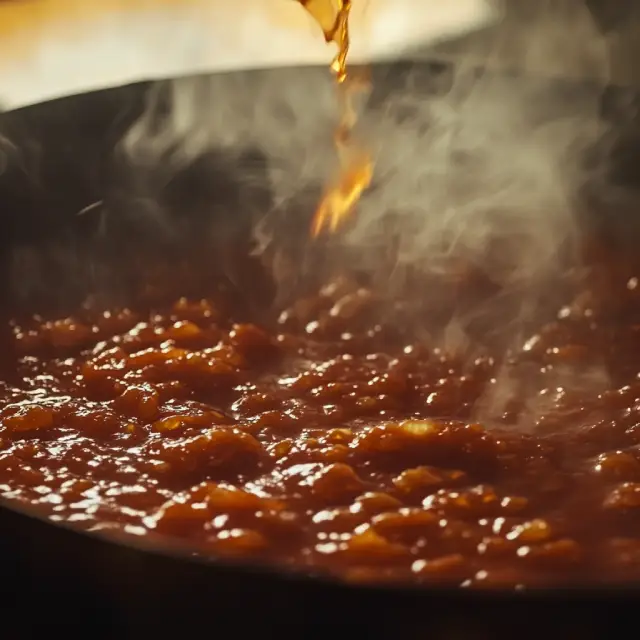 Pasaje es un sofrito confitado de tomate y cebolla