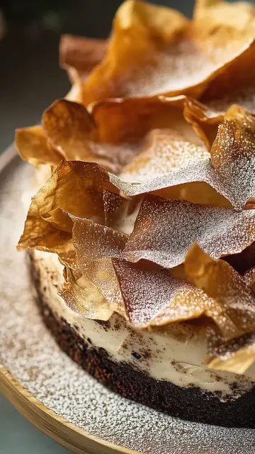 Tarta je oreo y mousse de turrón version móvil