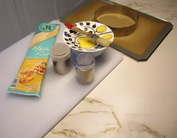 Mise en place Tarta de Oreo y turrón