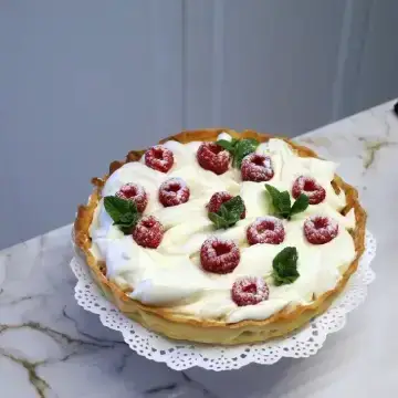 Tarta de ganache de chocolate y frambuesas