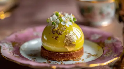 Bombón de Foie, Piña y Brioche Tostado