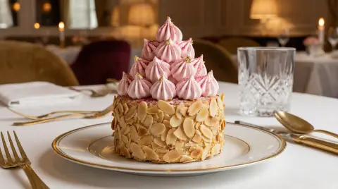 Tarta de Almendra 2.0: Crujiente por Fuera, Helada por Dentro