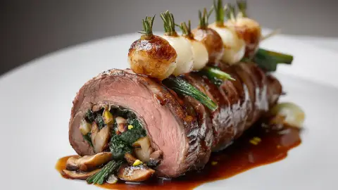 Cordero Lechal Relleno de Setas y Pistachos: Alta Cocina en Semana Santa