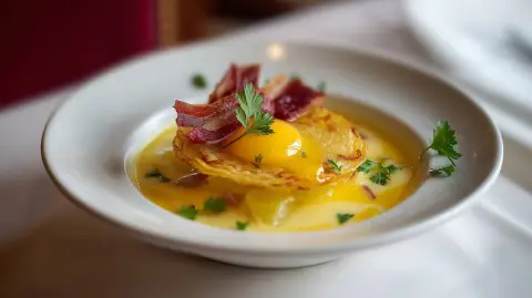 La Mejor Versión de Huevos Estrellados con Patatas y Jamón Ibérico