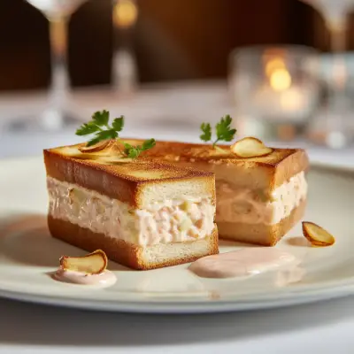 ¿Cómo se sirve un Sándwich de langostinos en un Restaurante Michelin?