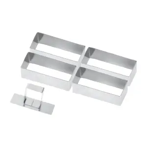 4 Uni Marco Rectangular Inox