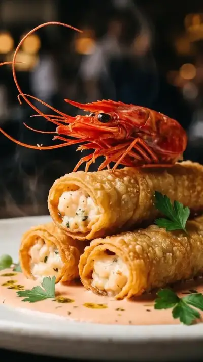 Canelones de Gambas al Ajillo y Bechamel de sus Cabezas: La Receta que Nunca Olvidarás