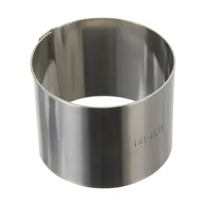 Aro de emplatar de Inox - 6 cm diámetro por 4,5 cm de altura